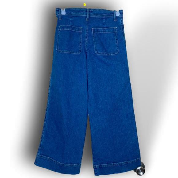 H&m Denim culottes High waist size 6 - Picture 2 of 6